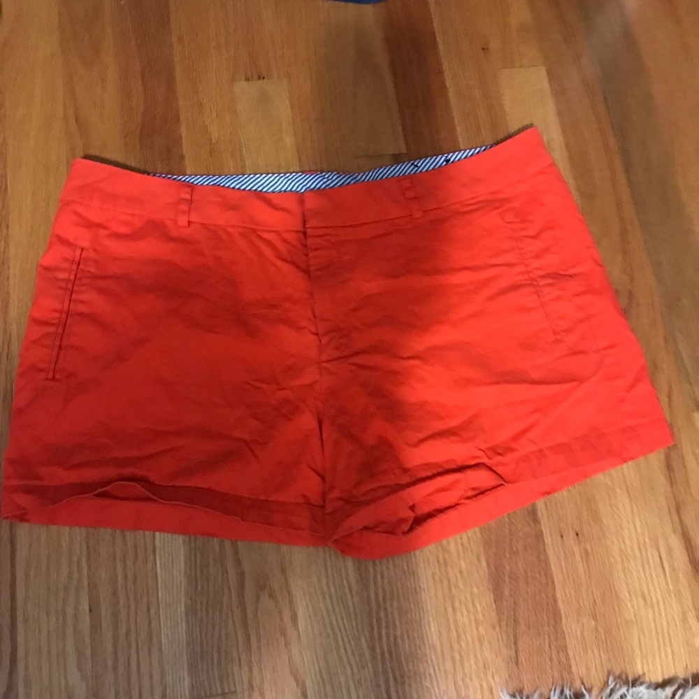 orange fashion shorts